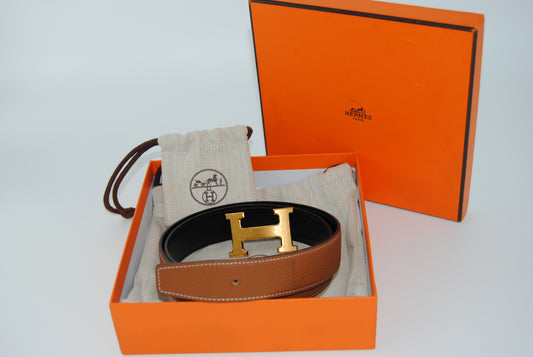 Hermes Belt Camel Pre Owned