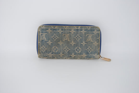 Louis Vuitton Monogram Denim Wallet Pre Owned