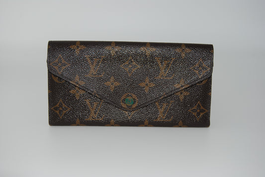 Louis Vuitton Monogram Emilie Wallet Green Pre Owned