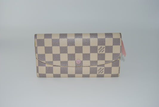 Louis Vuitton Damier Azur Canvas Sarah Wallet Pre Owned