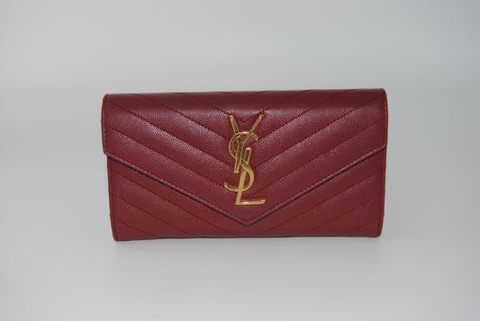 Saint Laurent Cassandre Grain De Poudre Large Wallet