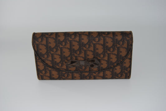 Dior Dark Brown Dionissimo Coated Wallet