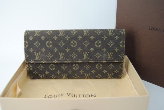 Louis Vuitton Mini Lin Sarah Wallet Ebene