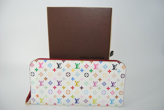 Louis Vuitton Monogram Multicolor Insolite Wallet White