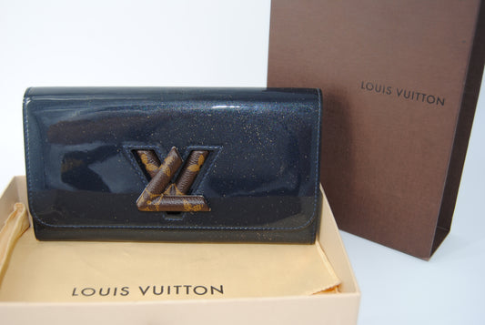 Louis Vuitton Blue Infini Vernis Monogram Canvas Twist Wallet