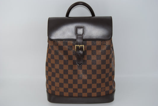 Louis Vuitton Damier Soho Rucksack Backpack Brown