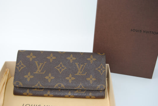 Louis Vuitton Monogram Porte Yen 3 Cartes Credit Bifold Long Wallet