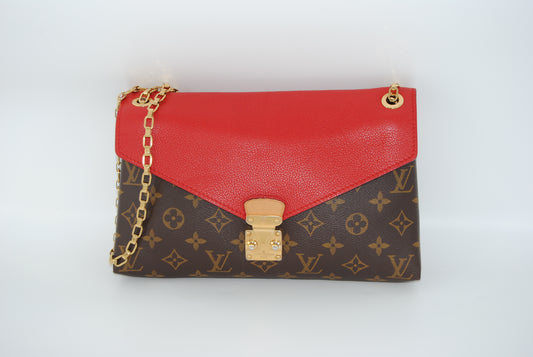 Louis Vuitton Monogram Canvas Pallas Chain Cherry Shoulder Bag