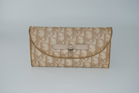 Dior Beige Dionissimo Coated Wallet