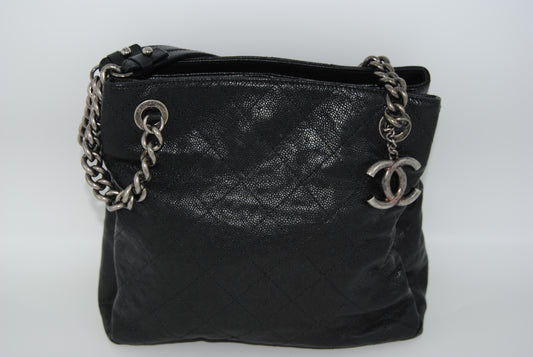 Chanel Simply CC Tote Quilted Caviar