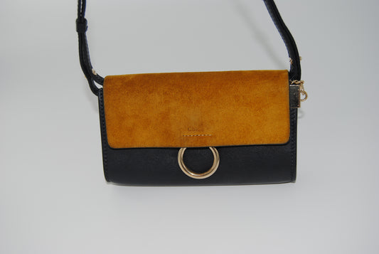 Chloe Faye  Shoulder Bag Leather and Suede Small