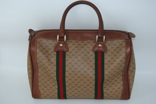 GUCCI GG Canvas Web Boston Vintage