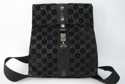 Gucci Monogram Small Backpack Black