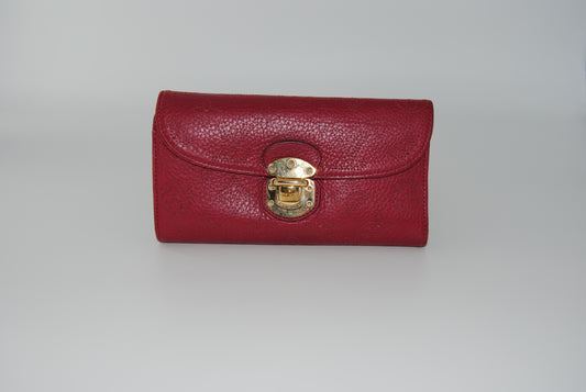 Louis Vuitton Mahina Iris Portefeuille Long Wallet Burgundy