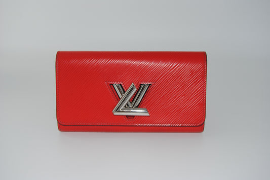 Louis Vuitton Epi Twist Long Wallet Red