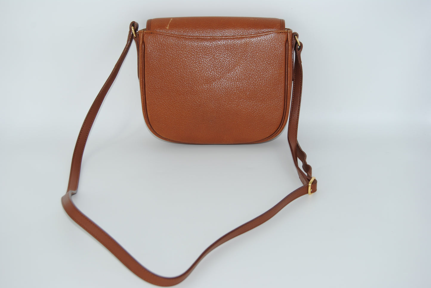 Burberry Shoulder Bag Crossbody Logo Leather Brown Women's