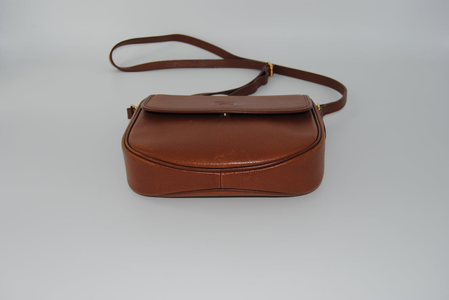 Burberry Shoulder Bag Crossbody Logo Leather Brown Women's