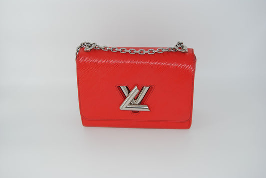 Louis Vuitton Epi Twist  Shoulder Bag MM Coquelicot Red
