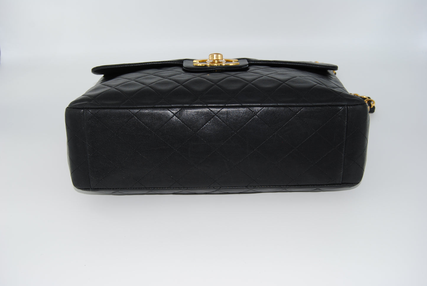 Chanel Maxi Flap in Black Matelassé Leather