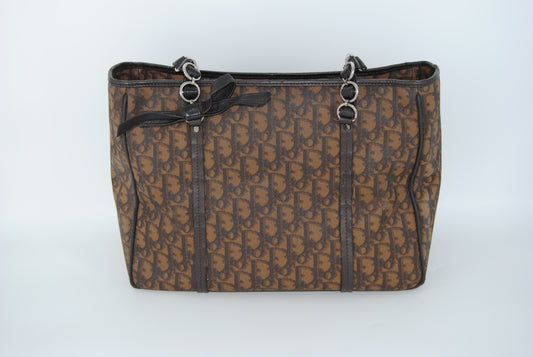 Dior Trotter Handbag Brown Vintage