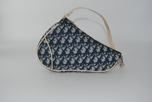 Dior Vintage mini Blue Saddle Bag