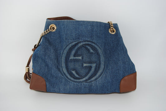 Gucci Soho Denim Tote Bag