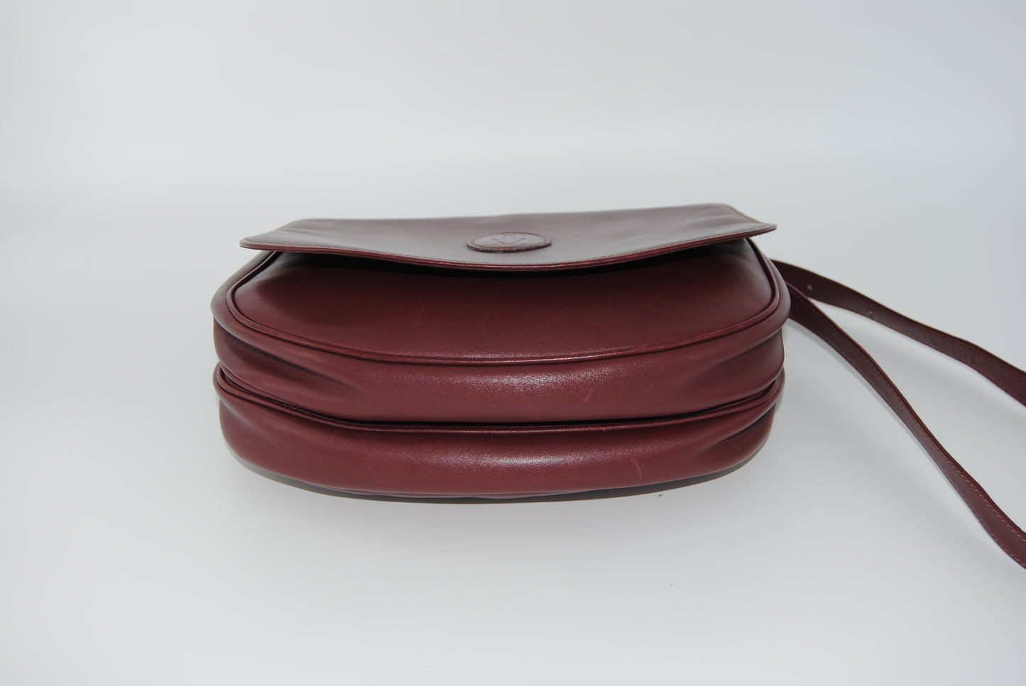 Cartier Must Leather Bordeaux Shoulder Bag