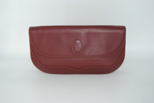 Cartier Must Leather Bordeaux Pochette