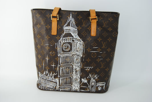 Louis Vuitton Monogram Vavin GM Tote Bag Customized