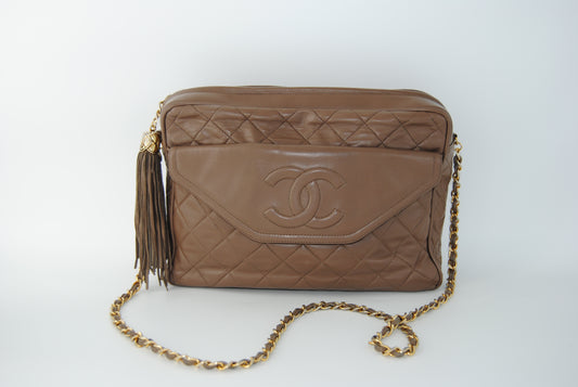 Chanel Matelasse Chain Lambskin Brown