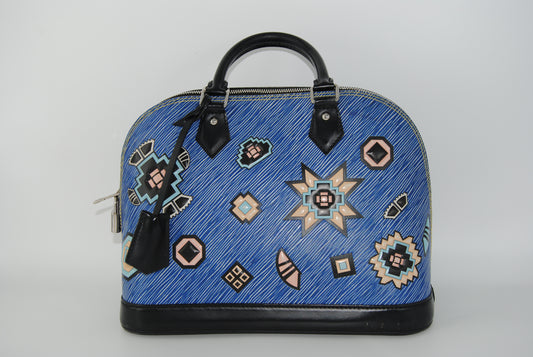 Louis Vuitton Alma Epi Limited Edition Aztec Denim