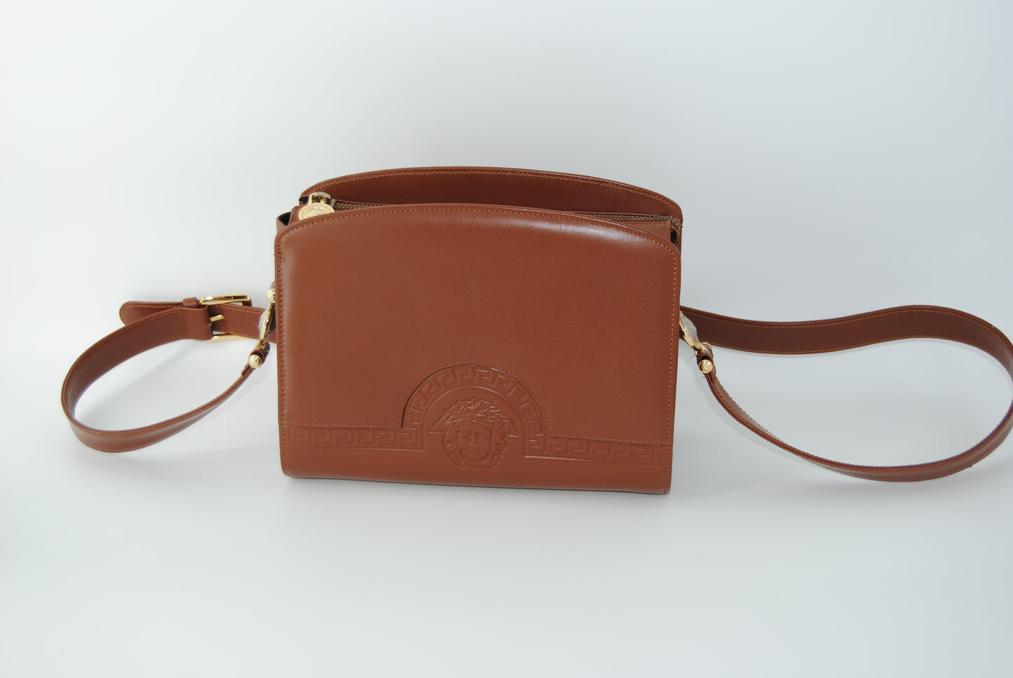 Versace Gianni Versace Handbags Leather Brown