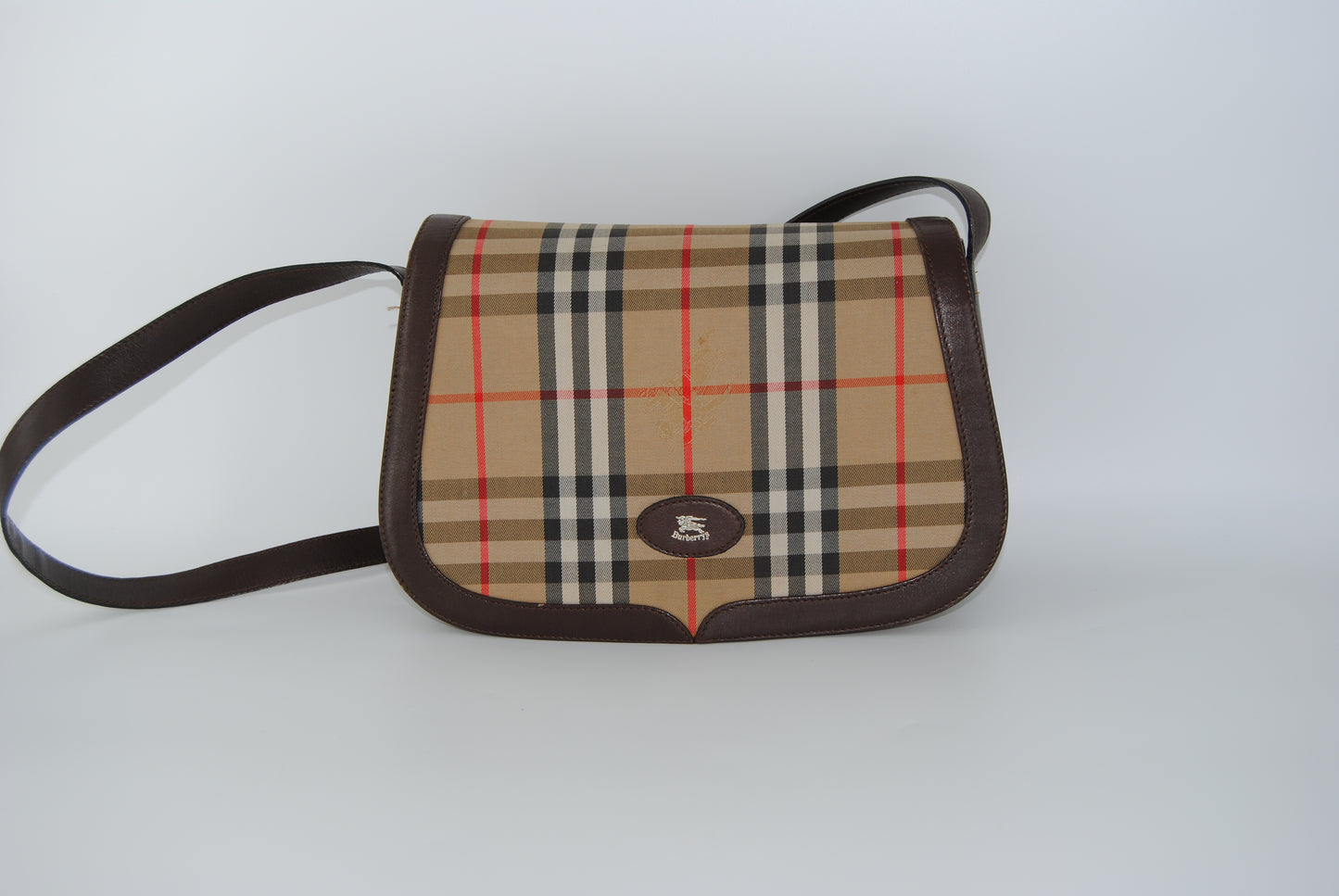 Burberry Shoulder Bag Nova Check Canvas