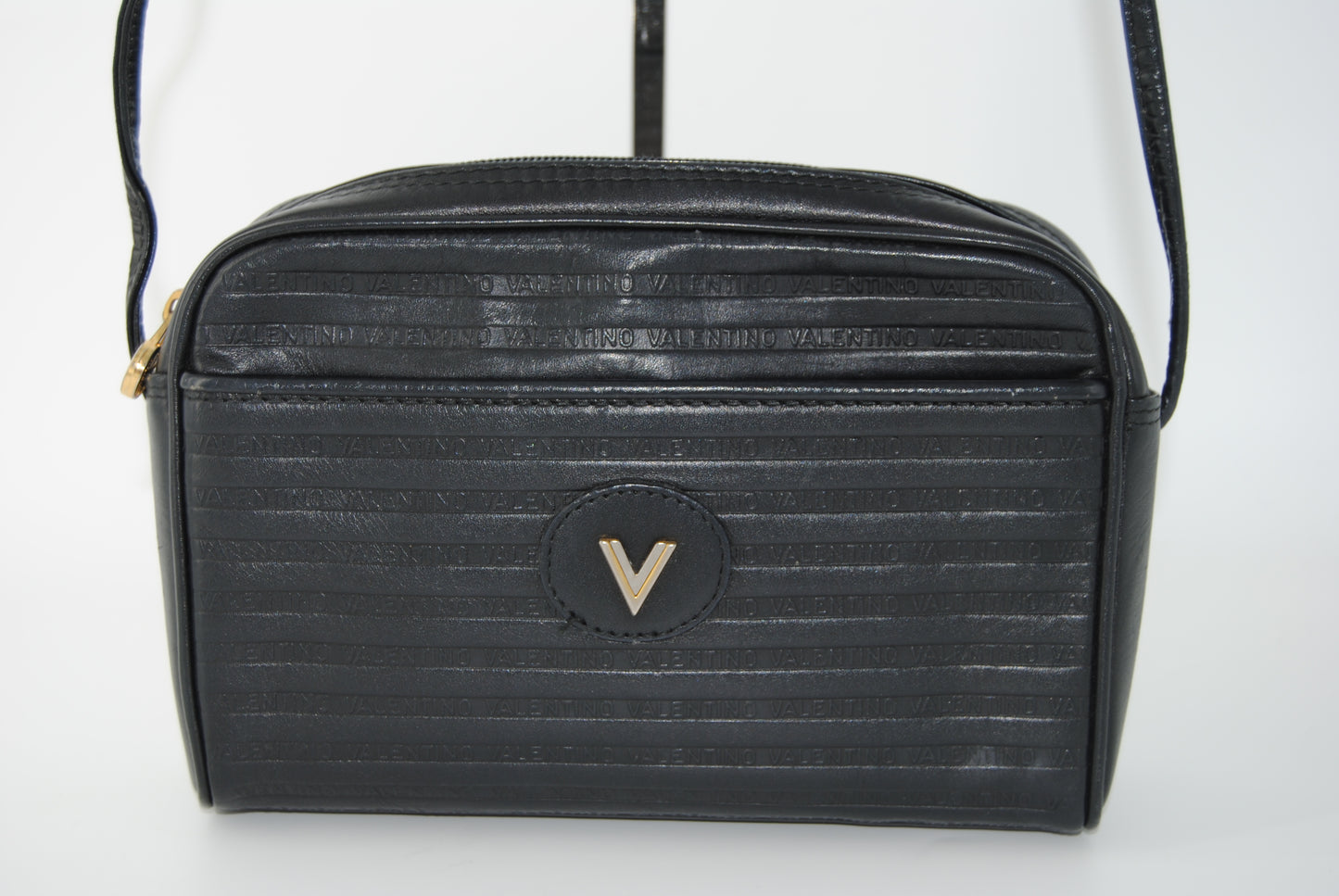 Valentino Shoulder Bag Leather Black