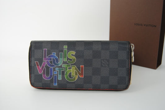 Louis Vuitton Damier Graphite Long Wallet Canvas Multicolor